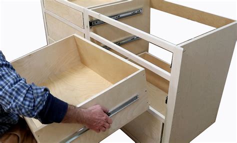 kitchen cabinet drawer box installation